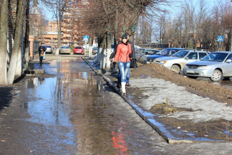 Картинки лужи весной