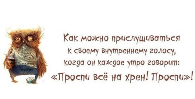 Внутренний голос это. Хреновое утро. Доброе Хреновое утро. Открытки Хреновое утро. Как хреново по утрам картинки.